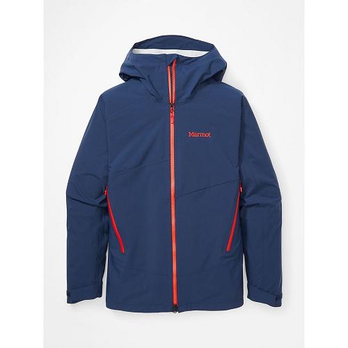 Marmot Rain Jacket Navy NZ - EVODry Clouds Jackets Mens NZ6028345